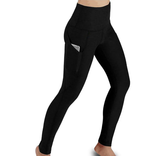 Tummy Control Yoga Legging Pants With Pocket (Plus Size Available)