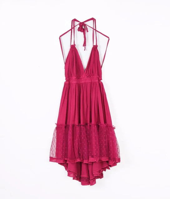 Strapless Women Summer Boho Dress