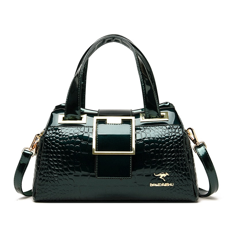 Crocodile Pattern Leather Casual Bag
