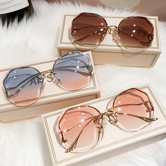 Fashion Tea Gradient Sunglasses UV400