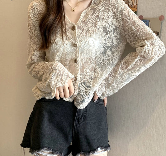 Women Lace Summer Tops