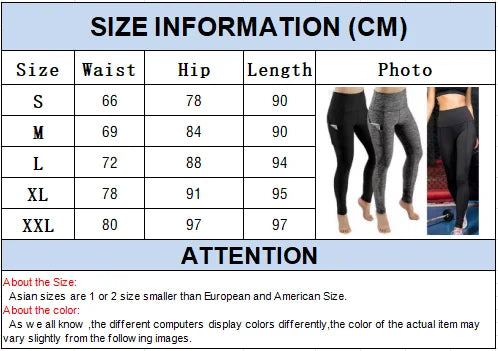 Tummy Control Yoga Legging Pants With Pocket (Plus Size Available)