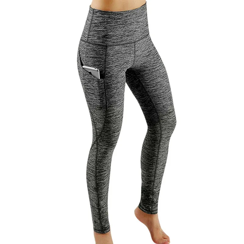Tummy Control Yoga Legging Pants With Pocket (Plus Size Available)