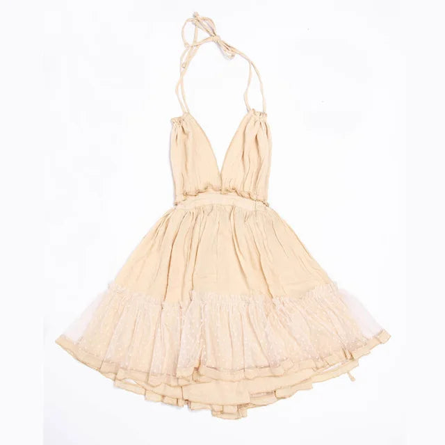 Strapless Women Summer Boho Dress