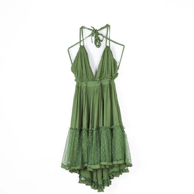 Strapless Women Summer Boho Dress