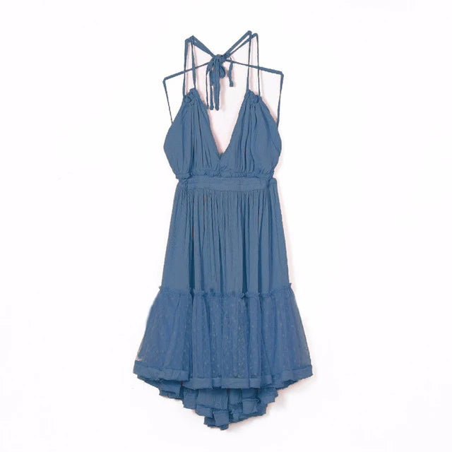 Strapless Women Summer Boho Dress