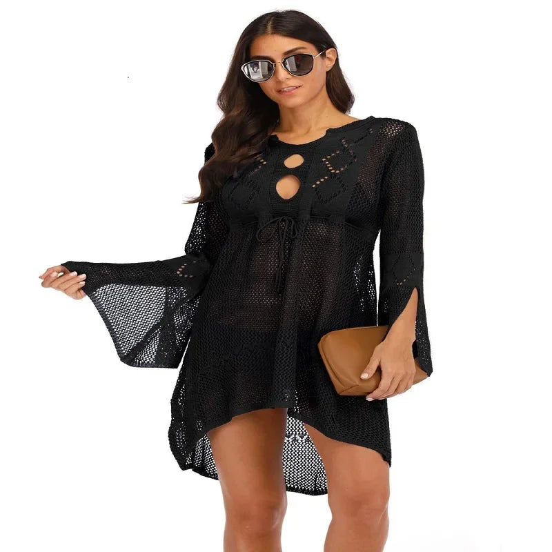 Beach Cover Up Crochet Knitted Dress