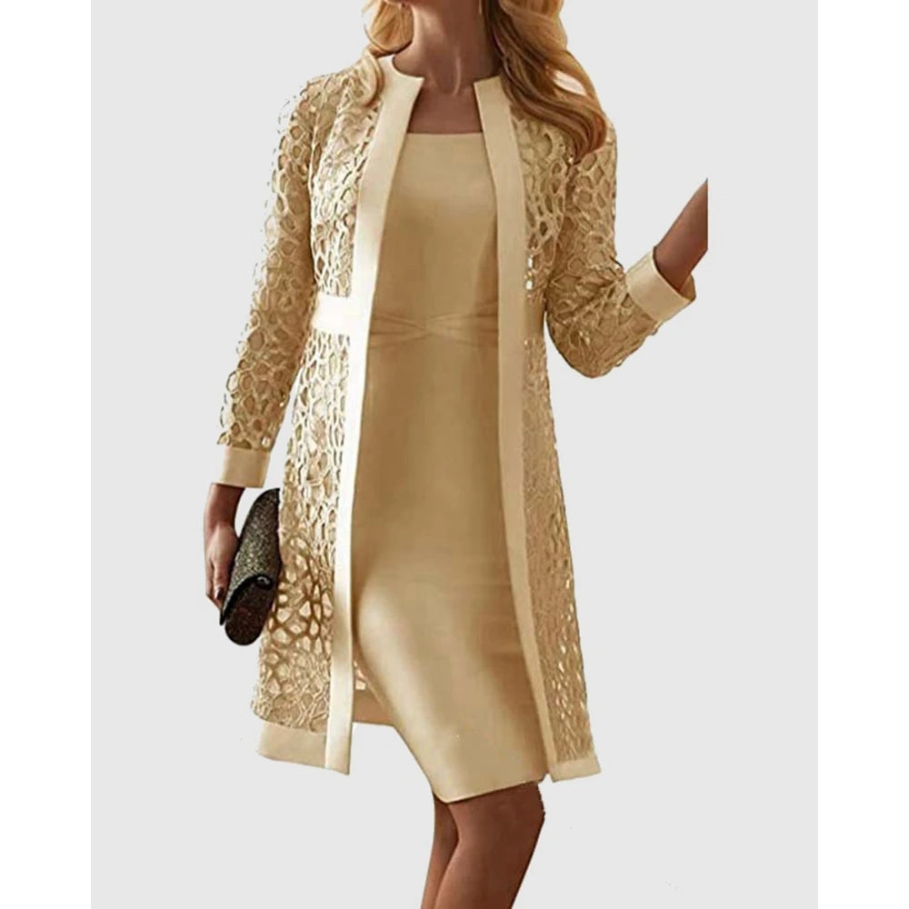 Elegant Two Piece Dress Suit Sets Set