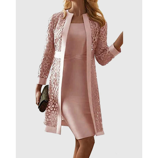 Elegant Two Piece Dress Suit Sets Set