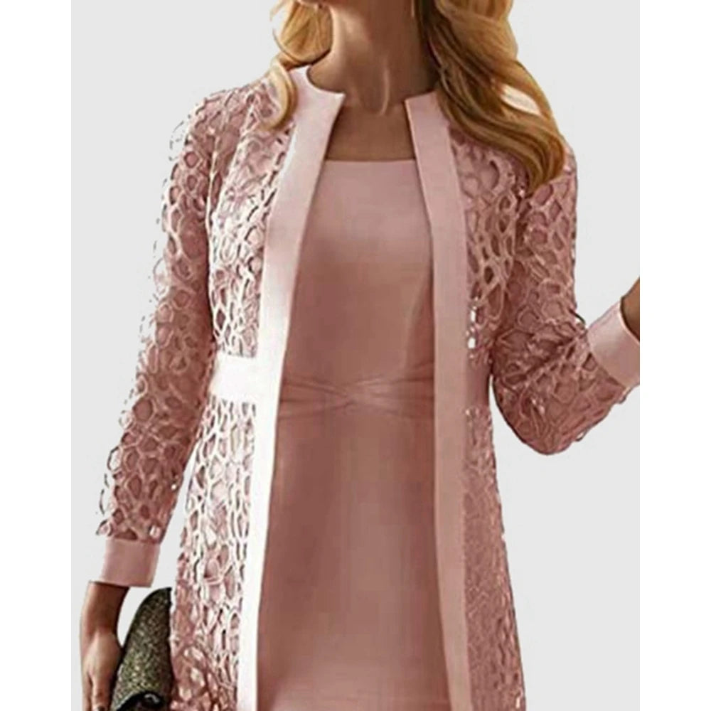 Elegant Two Piece Dress Suit Sets Set