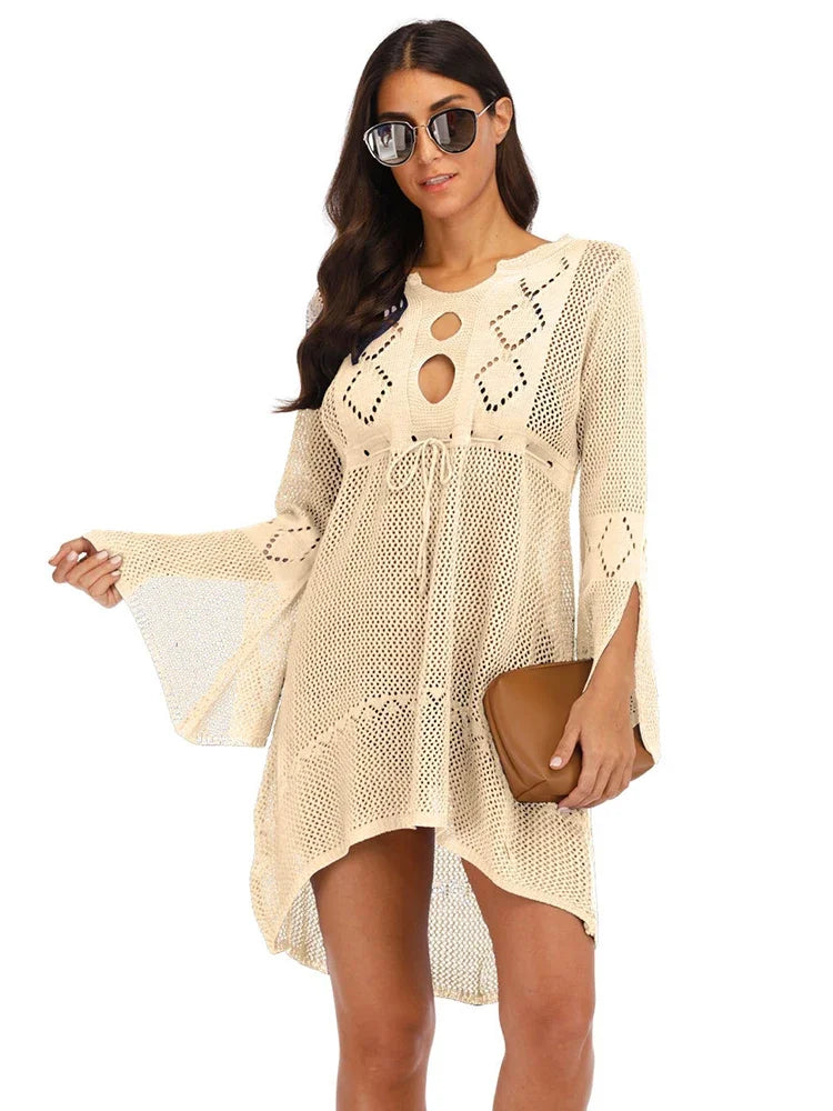 Beach Cover Up Crochet Knitted Dress
