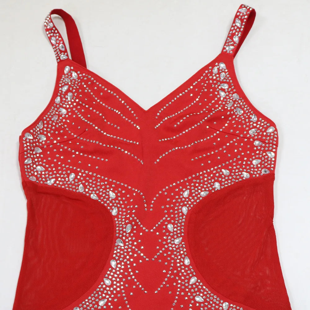 Strap Sleeveless Elegant Bodycon Dress