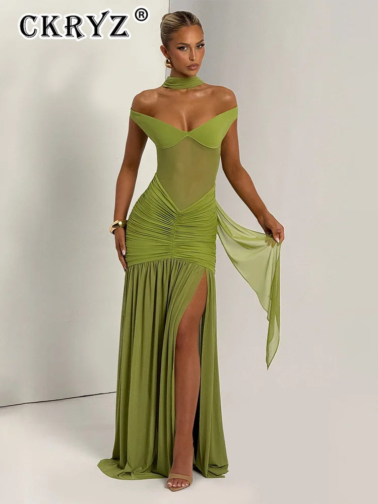 Ladies Summer Elegant Evening Party Dress