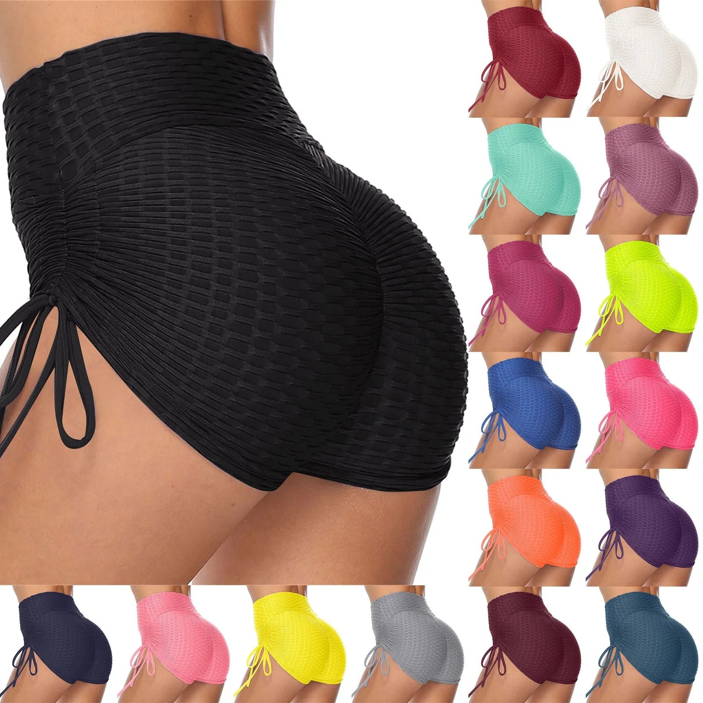 High Waist Elastic Seamless Fitness Yoga Short