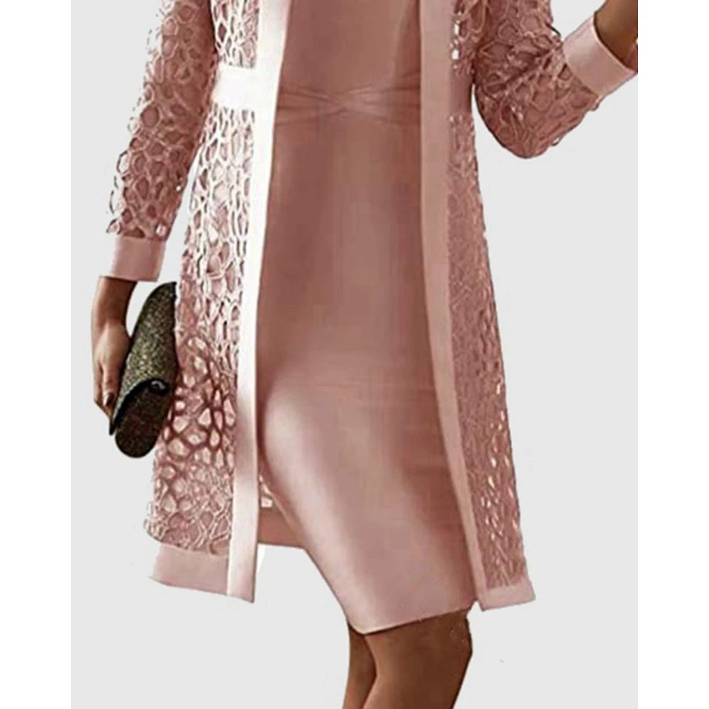 Elegant Two Piece Dress Suit Sets Set