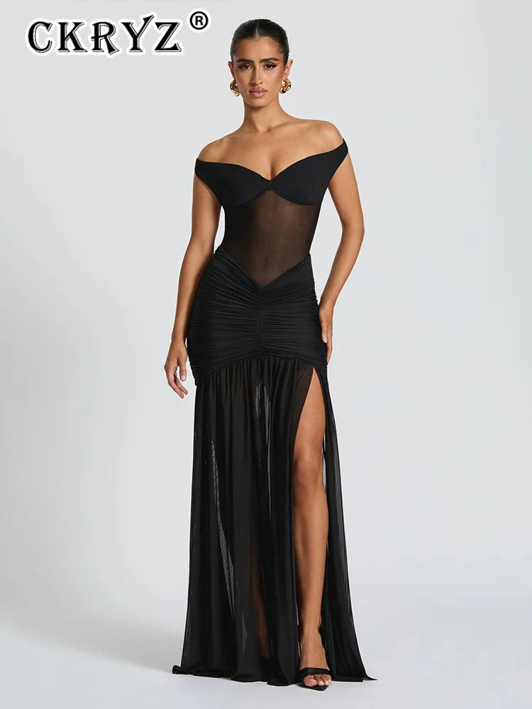 Ladies Summer Elegant Evening Party Dress