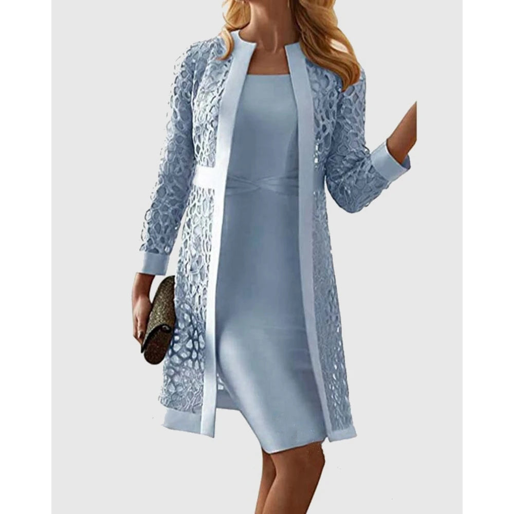 Elegant Two Piece Dress Suit Sets Set