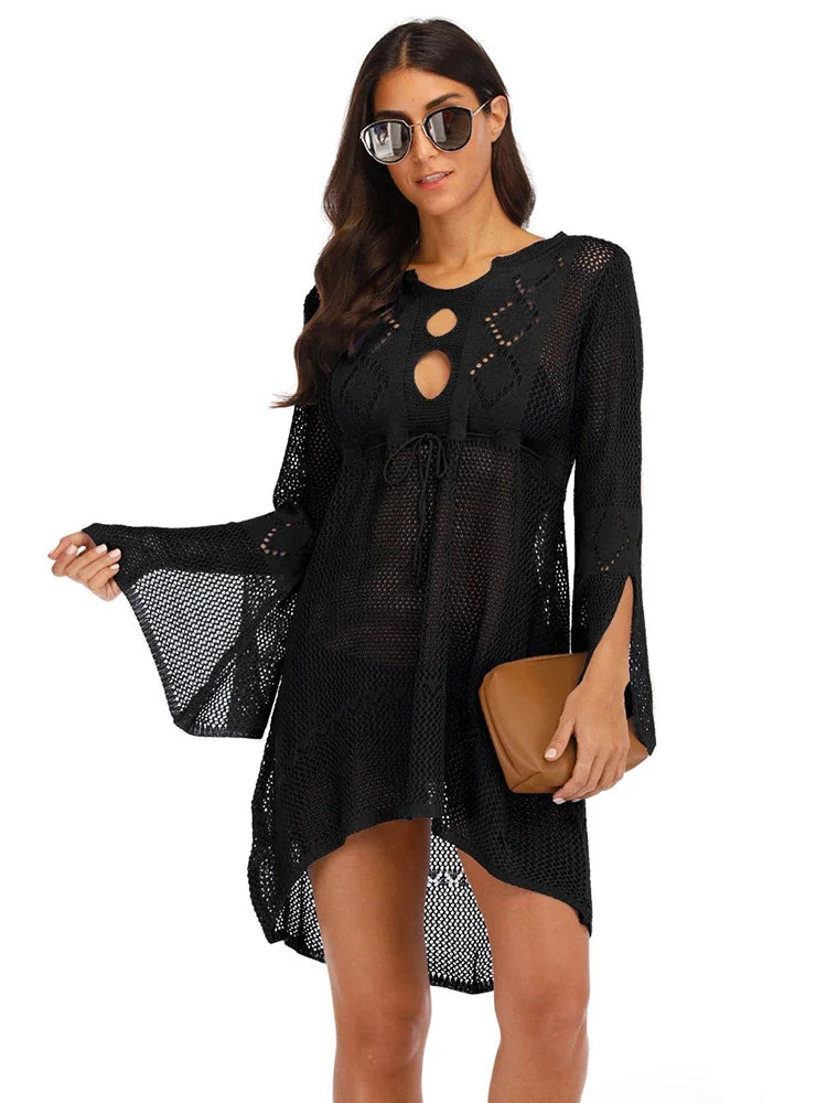 Beach Cover Up Crochet Knitted Dress