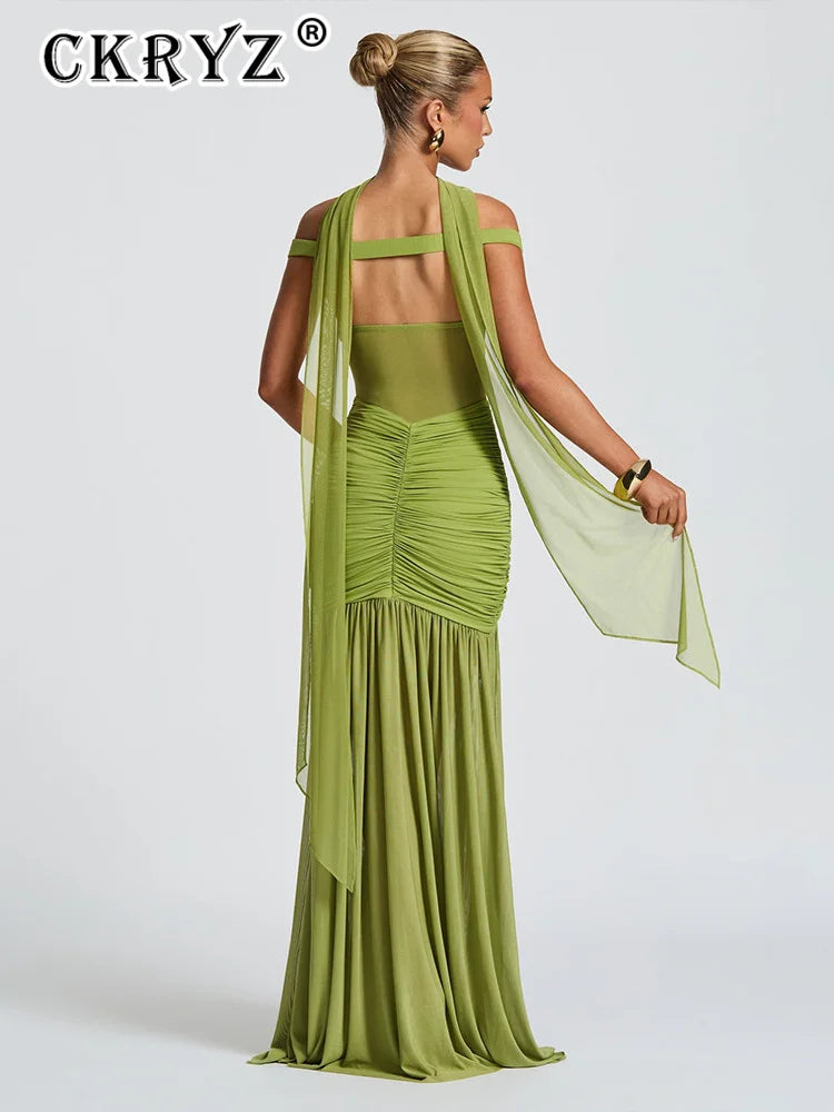 Ladies Summer Elegant Evening Party Dress