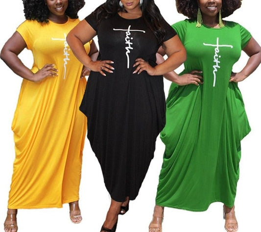 Plus Size Casual Maxi Dress