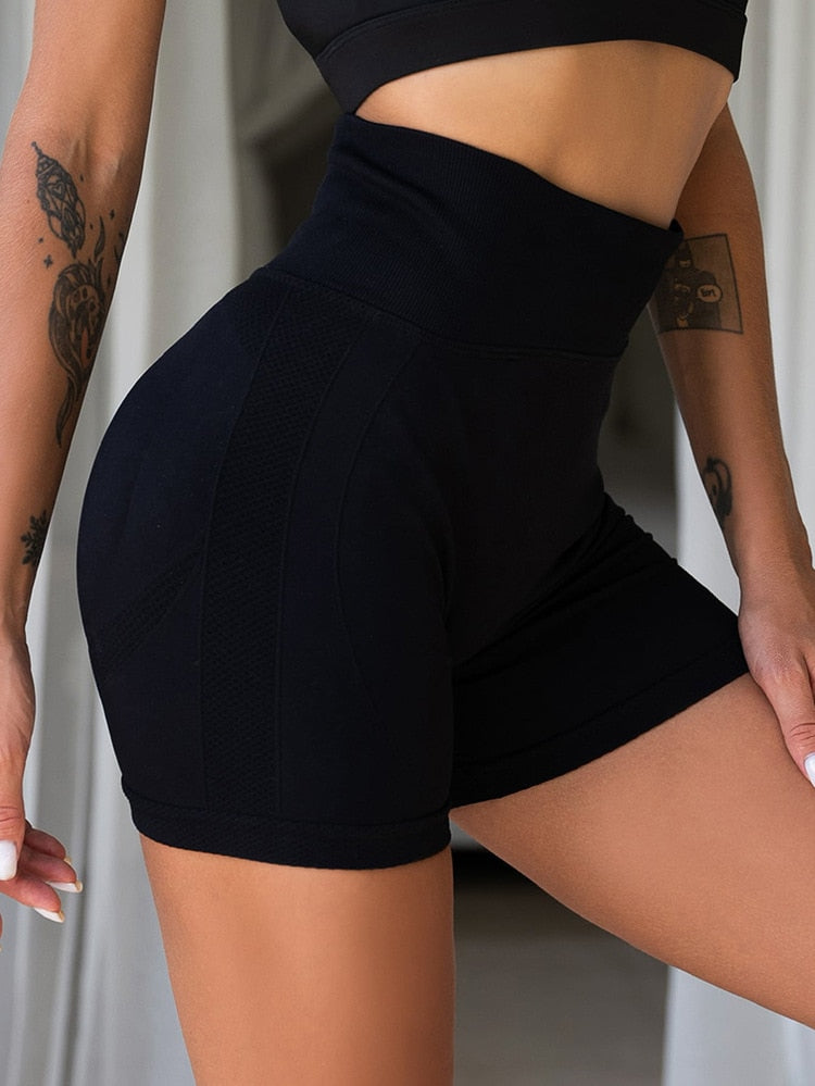 Summer Seamless High-Waisted Running Short