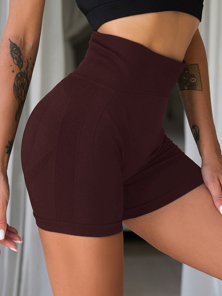 Summer Seamless High-Waisted Running Short