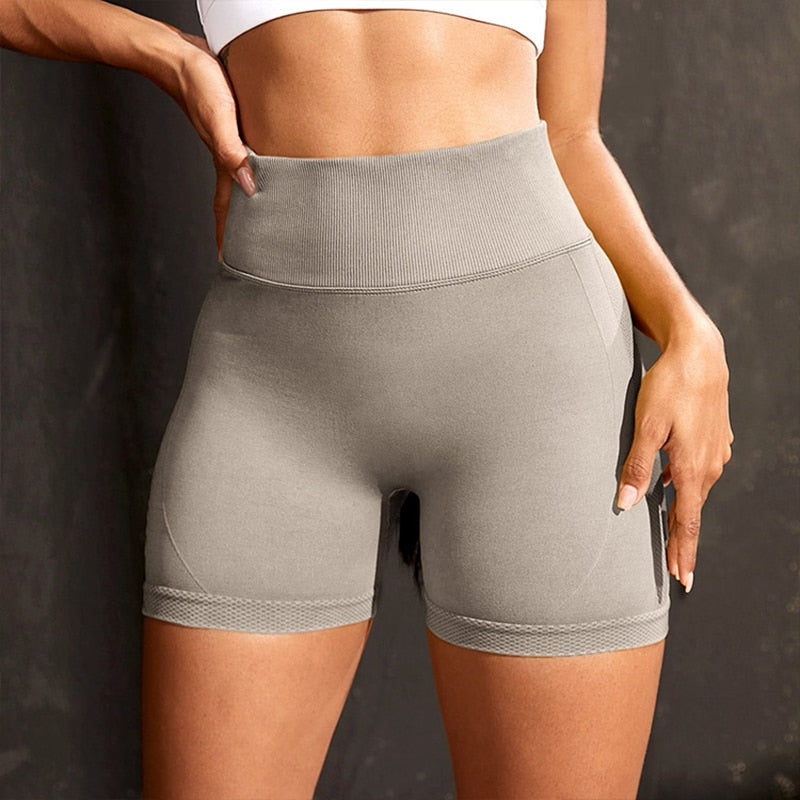 Summer Seamless High-Waisted Running Short