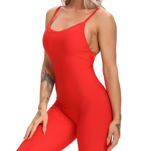 Long Jumpsuits Skinny Backless