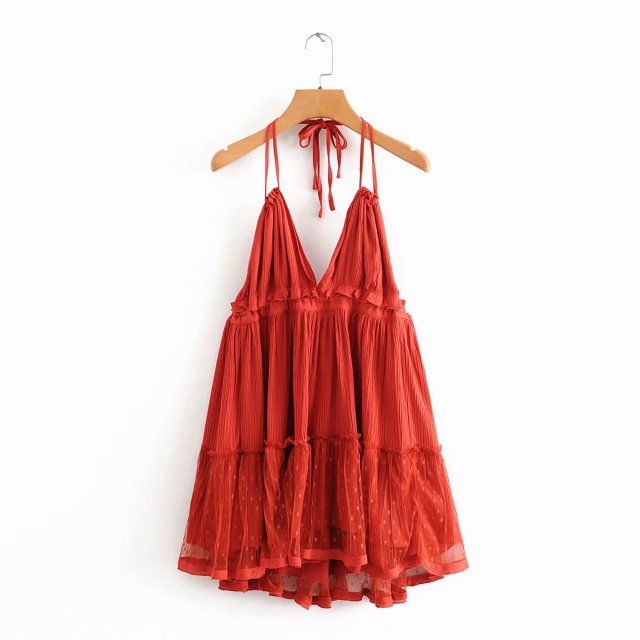 Strapless Women Summer Boho Dress