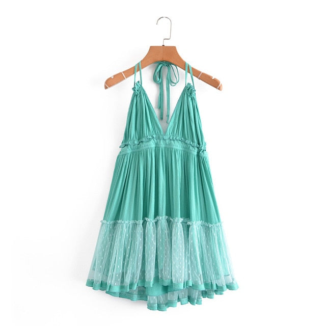 Strapless Women Summer Boho Dress