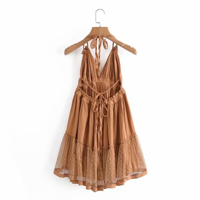 Strapless Women Summer Boho Dress