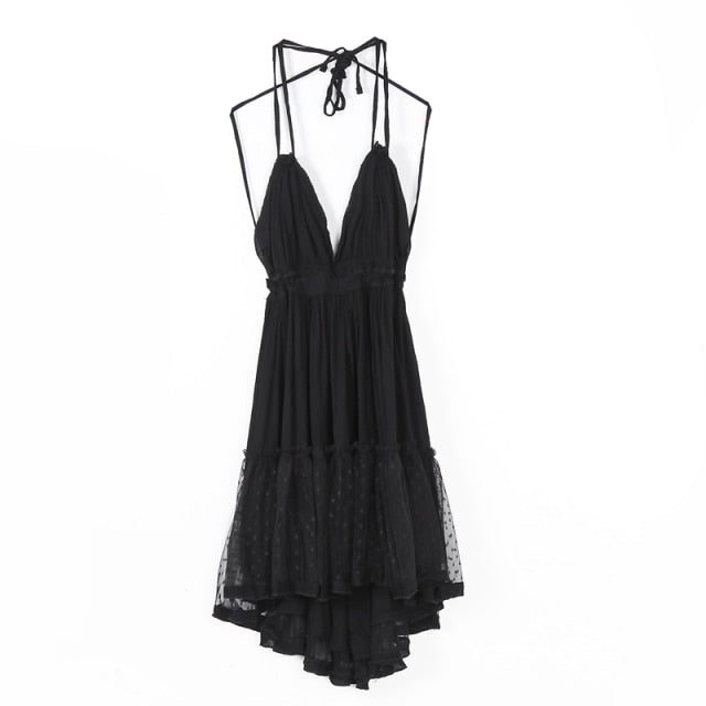 Strapless Women Summer Boho Dress