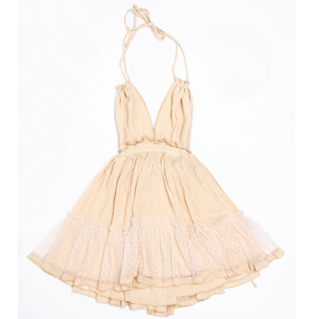 Strapless Women Summer Boho Dress