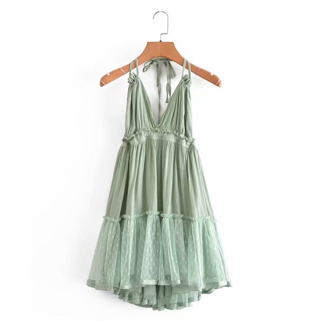 Strapless Women Summer Boho Dress