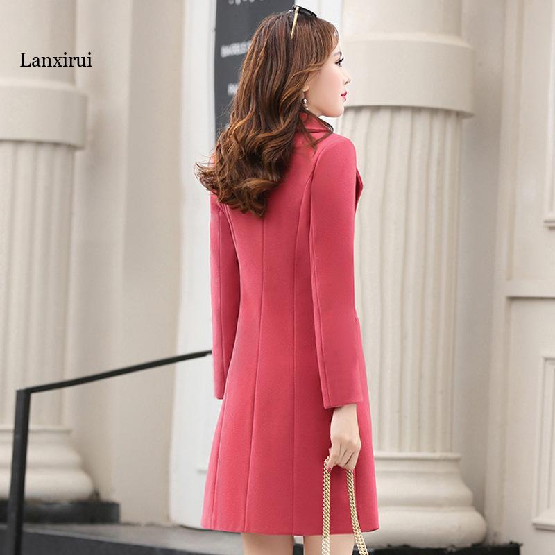 Long Double Breasted Wool Coat